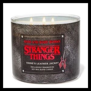 Bath and Body Works Stranger Things Eddie Leather Jacket 3-Wick Candle